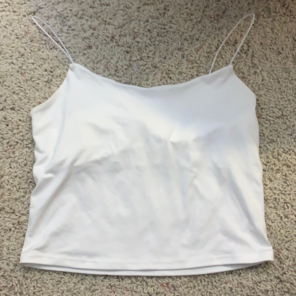 gaze white tank top